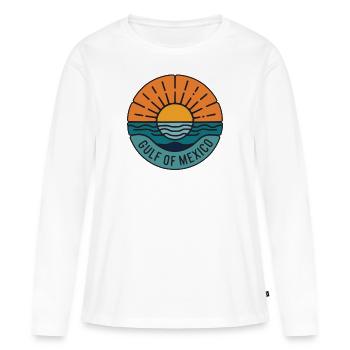 Gulf Of Mexico Oceanic Basin Tourist Spot Travel - Women's Premium Organic Long Sleeve Shirt - white - Front - Julia (174cm)