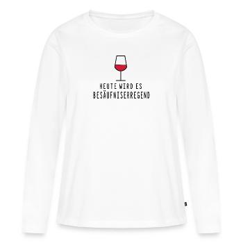 Mädels Abend Heute besäufniserregend - Frauen Premium Bio Langarmshirt - Weiß - Vorne - Julia (174cm)