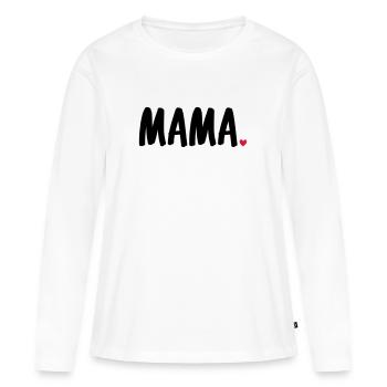 MUMMY - Women's Premium Organic Long Sleeve Shirt - white - Front - Julia (174cm)