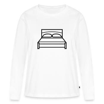lit - T-shirt manches longues Premium bio Femme - blanc - Devant - Julia (174cm)