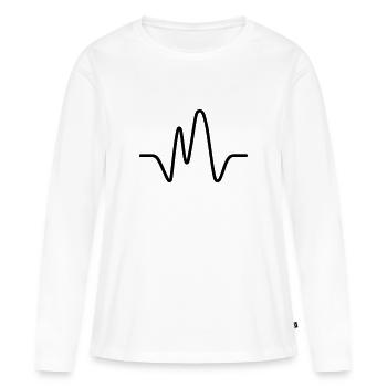 Pulse - Women's Premium Organic Long Sleeve Shirt - white - Front - Julia (174cm)