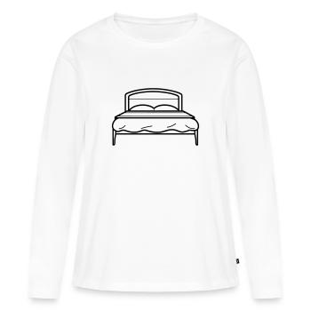 lit - T-shirt manches longues Premium bio Femme - blanc - Devant - Julia (174cm)