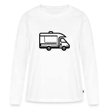 Motorhome - Women's Premium Organic Long Sleeve Shirt - white - Front - Julia (174cm)