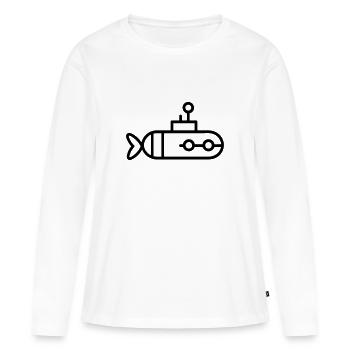 Submarine boat - Women's Premium Organic Long Sleeve Shirt - white - Front - Julia (174cm)