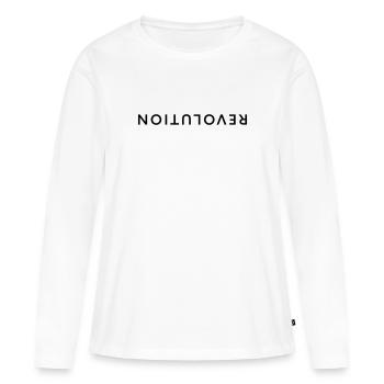 Révolution - T-shirt manches longues Premium bio Femme - blanc - Devant - Julia (174cm)
