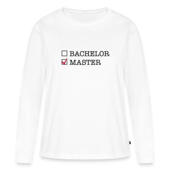 Master - Frauen Premium Bio Langarmshirt - Weiß - Vorne - Julia (174cm)