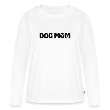 Dog mom – Hundemama - Women's Premium Organic Long Sleeve Shirt - white - Front - Julia (174cm)