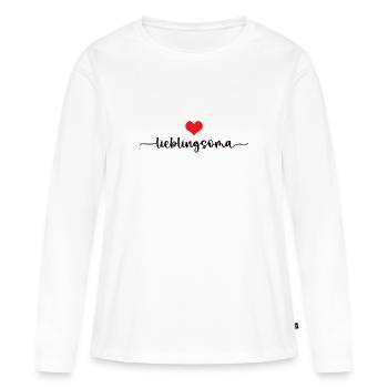 Lieblingsoma Beste Großmutter Omi Großmama Oma - Frauen Premium Bio Langarmshirt - Weiß - Vorne - Julia (174cm)