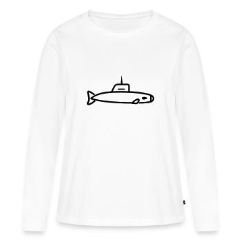 Submarine boat - Women's Premium Organic Long Sleeve Shirt - white - Front - Julia (174cm)