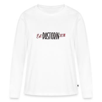 2024 Pastorin Dankeschön Arbeit Beruf Gemeinde - Frauen Premium Bio Langarmshirt - Weiß - Vorne - Julia (174cm)