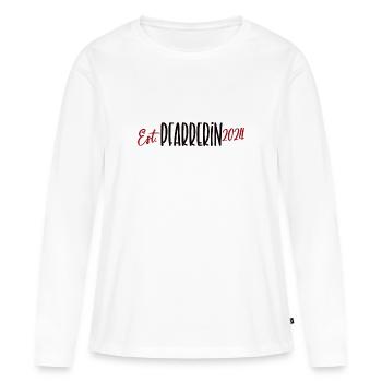 Pfarrerin 2024 Dankeschön Beruf Gemeinde Kirche - Frauen Premium Bio Langarmshirt - Weiß - Vorne - Julia (174cm)