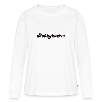 Hobbybäcker Hobby Bäckerei Backen Konditor Bäcker - Frauen Premium Bio Langarmshirt - Weiß - Vorne - Julia (174cm)