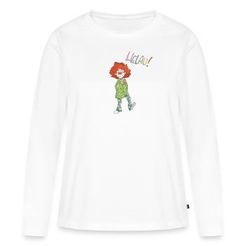 Helau, clown! - T-shirt manches longues Premium bio Femme - blanc - Devant - Julia (174cm)