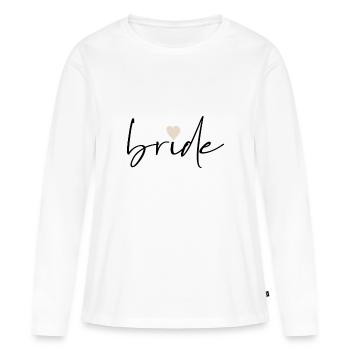 Bride - JGA Junggesellenabschied Frauen - Frauen Premium Bio Langarmshirt - Weiß - Vorne - Julia (174cm)