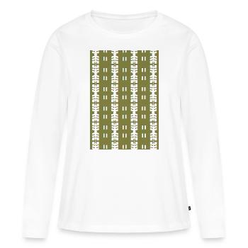 Neuer Look - Frauen Premium Bio Langarmshirt - Weiß - Vorne - Julia (174cm)