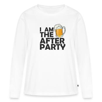 Je suis l’after Party Celebrations Dance Music - T-shirt manches longues Premium bio Femme - blanc - Devant - Julia (174cm)