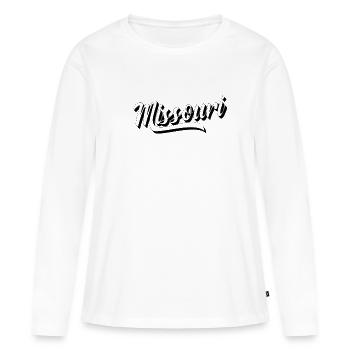 Missouri États-Unis Amérique État - T-shirt manches longues Premium bio Femme - blanc - Devant - Julia (174cm)