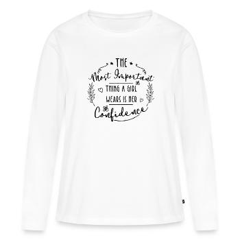Feminismus Frauenpower - Frauen Premium Bio Langarmshirt - Weiß - Vorne - Julia (174cm)