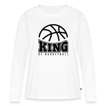 basket-ball - T-shirt manches longues Premium bio Femme - blanc - Devant - Julia (174cm)