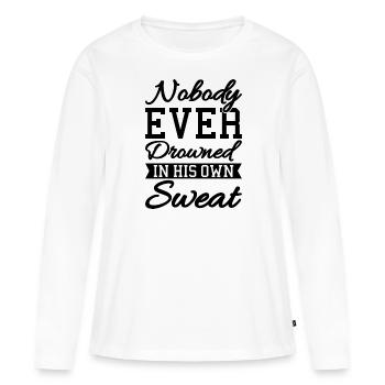 Motivation du succès - T-shirt manches longues Premium bio Femme - blanc - Devant - Julia (174cm)