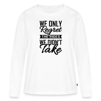 Motorrad - Frauen Premium Bio Langarmshirt - Weiß - Vorne - Julia (174cm)