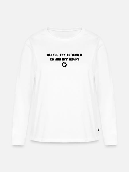 Administrator/Programmierer Lustig - Frauen Premium Bio Langarmshirt - Weiß