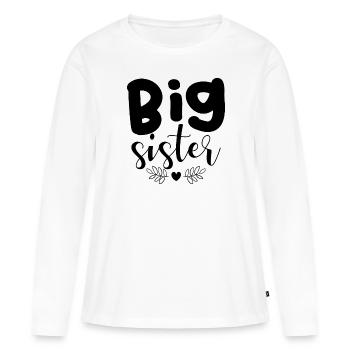 Paroles de soeur - T-shirt manches longues Premium bio Femme - blanc - Devant - Julia (174cm)