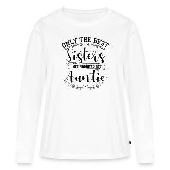 Paroles de soeur - T-shirt manches longues Premium bio Femme - blanc - Devant - Julia (174cm)