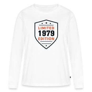 Limitierte Version 1979 - Frauen Premium Bio Langarmshirt - Weiß - Vorne - Julia (174cm)