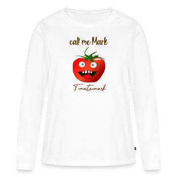 Tomato paste - Women's Premium Organic Long Sleeve Shirt - white - Front - Julia (174cm)