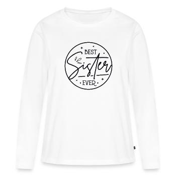 Best sister - Women's Premium Organic Long Sleeve Shirt - white - Front - Julia (174cm)