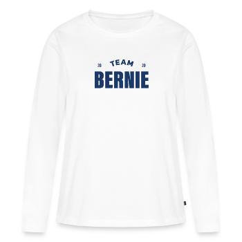 Bernie pour le président, Bernie Sanders 2020 - T-shirt manches longues Premium bio Femme - blanc - Devant - Julia (174cm)