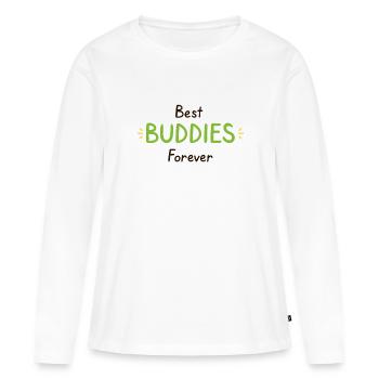 Best Buddies Forever - T-shirt manches longues Premium bio Femme - blanc - Devant - Julia (174cm)