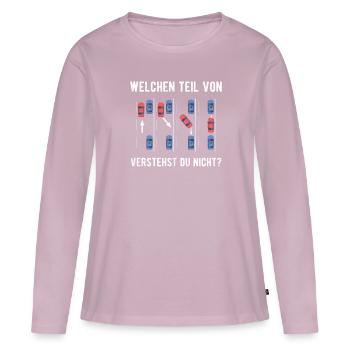 Parking driving instructor sayings driving school teacher jokes - Women's Premium Organic Long Sleeve Shirt - dusky pink - Front - Julia (174cm)