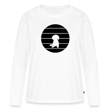 Teckel Teckel Teckel - T-shirt manches longues Premium bio Femme - blanc - Devant - Julia (174cm)
