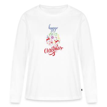 Scandinavian Christmas - Women's Premium Organic Long Sleeve Shirt - white - Front - Julia (174cm)
