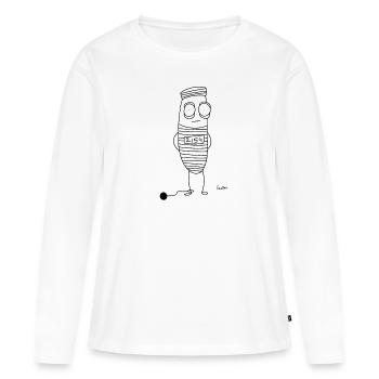 Chillions prisoner - Women's Premium Organic Long Sleeve Shirt - white - Front - Julia (174cm)