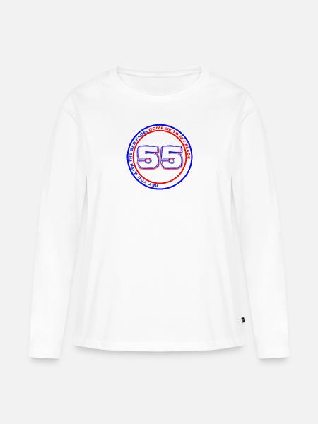 Rangers 55 Hey You With the Sad Face Fifty Five - Women's Premium Organic Long Sleeve Shirt - white