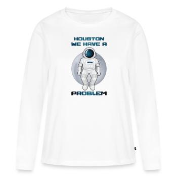 Astronaut - T-shirt manches longues Premium bio Femme - blanc - Devant - Julia (174cm)