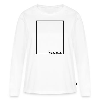 Mama, Mum, Mutter - 2022 - Geschenkidee - Frauen Premium Bio Langarmshirt - Weiß - Vorne - Julia (174cm)