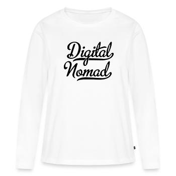 numérique - T-shirt manches longues Premium bio Femme - blanc - Devant - Julia (174cm)