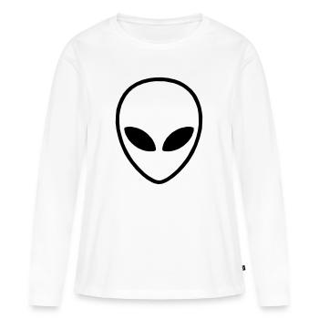 Alien 2 - T-shirt manches longues Premium bio Femme - blanc - Devant - Julia (174cm)