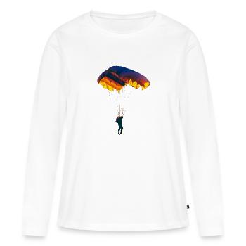 Parachute - T-shirt manches longues Premium bio Femme - blanc - Devant - Julia (174cm)