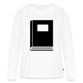 Closed book - Women's Premium Organic Long Sleeve Shirt - white - Front - Julia (174cm)