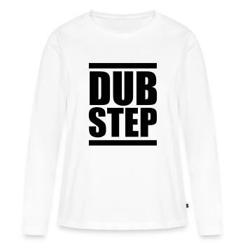 Dubstep - Frauen Premium Bio Langarmshirt - Weiß - Vorne - Julia (174cm)