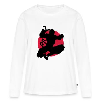 Martial arts, Karate, Boxing, Ninjutsu, Kung Fu, - T-shirt manches longues Premium bio Femme - blanc - Devant - Julia (174cm)