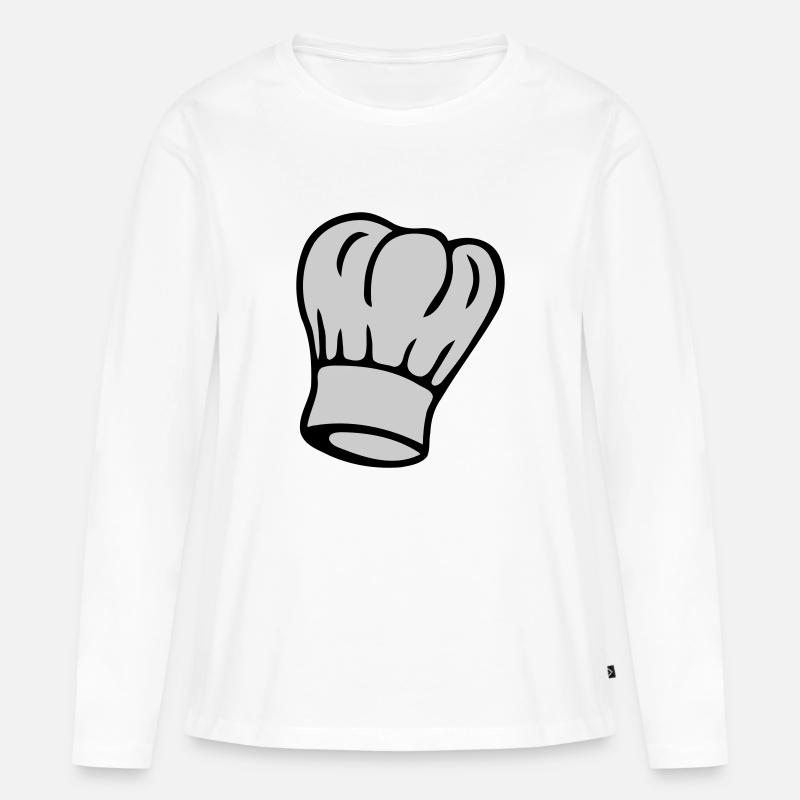 Chef's Hat 2-colored - Women's Premium Organic Long Sleeve Shirt - white