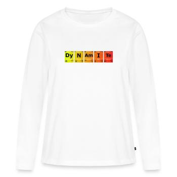 Dynamit Chemie Wissenschaft Periodensystem - Frauen Premium Bio Langarmshirt - Weiß - Vorne - Julia (174cm)