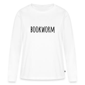 bookworm - Women's Premium Organic Long Sleeve Shirt - white - Front - Julia (174cm)