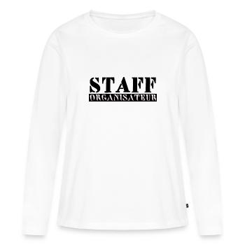 staff organistaur - T-shirt manches longues Premium bio Femme - blanc - Devant - Julia (174cm)